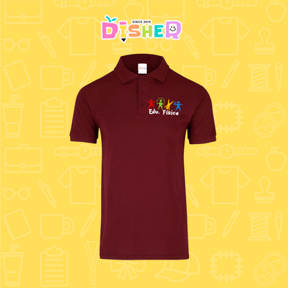 PBY-C-0090: Polo Bordada 50/50 Caballero I Educación física