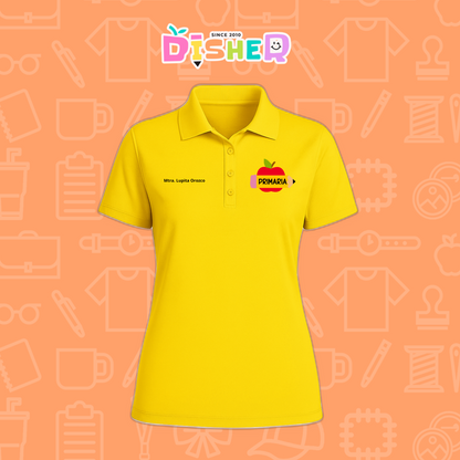 PBD-D-085: Polo Bordada Dry Fit Dama I Manzana primaria