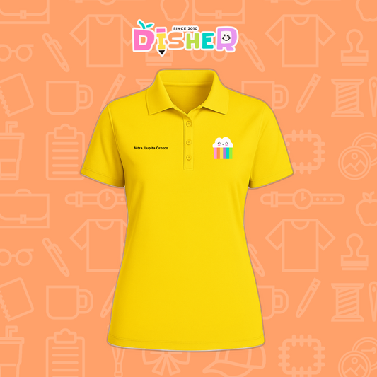PBD-D-053: Polo Bordada Dry Fit Dama I Nubecita