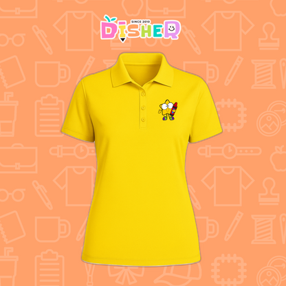 PBD-D-066: Polo Bordada Dry Fit Dama I Estrella manitas