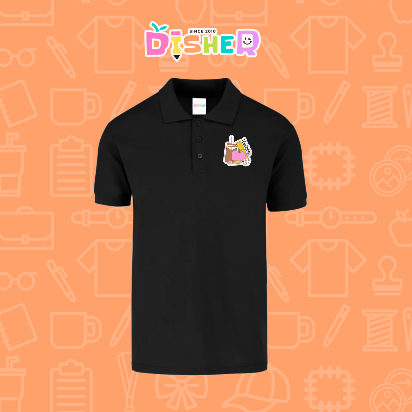 PBY-C-0036: Polo Bordada 50/50 Caballero I Teacher coffe