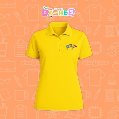 PBD-D-064: Polo Bordada Dry Fit Dama I Útiles felices