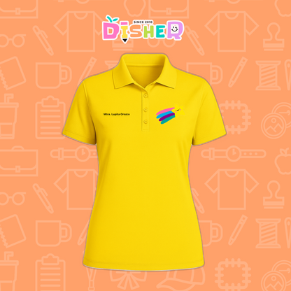 PBD-D-019: Polo Bordada Dry Fit Dama I Estrella fugaz