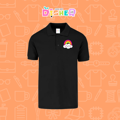 PBY-C-0017: Polo Bordada 50/50 Caballero I Nube Arcoíris