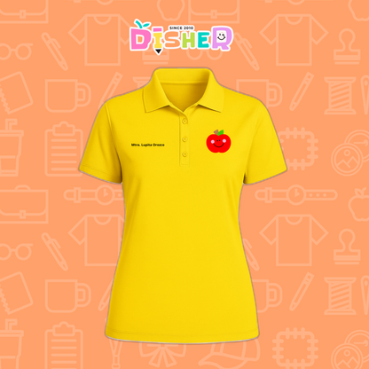 PBD-D-030: Polo Bordada Dry Fit Dama I Smile Apple