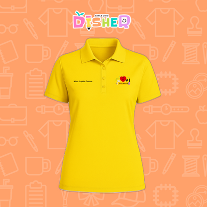 PBD-D-001 : Polo Bordada Dry Fit Dama I Manzana Lápiz