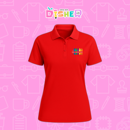 PBD-D-063: Polo Bordada Dry Fit Dama I Crayolitas emociones