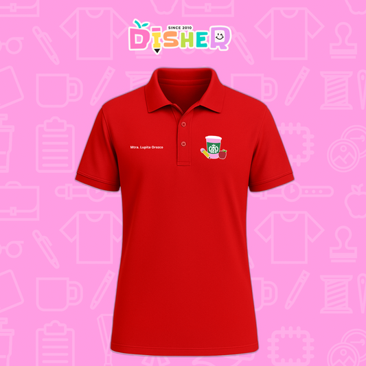 PBD-C-0037: Polo Bordada Dry Fit Caballero I Teacher Starbucks