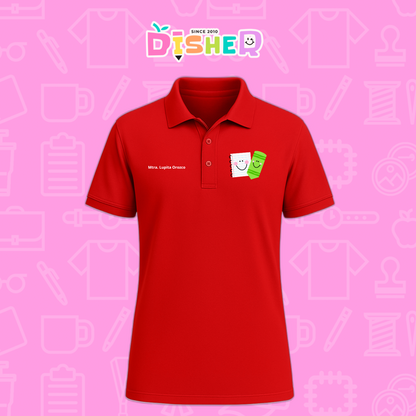PBD-C-0033: Polo Bordada Dry Fit Caballero I Paper pencil