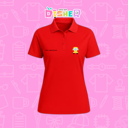 PBD-D-035: Polo Bordada Dry Fit Dama I Smile bus