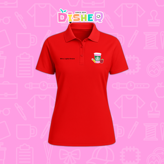 PBD-D-037: Polo Bordada Dry Fit Dama I Teacher Starbucks