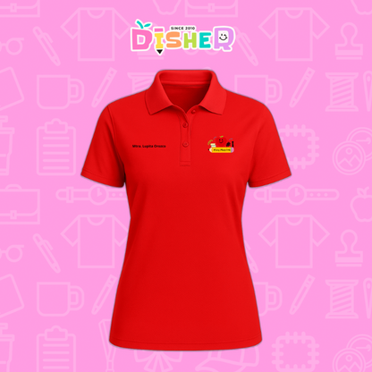 PBD-D-001 : Polo Bordada Dry Fit Dama I Manzana Lápiz