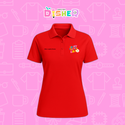 PBD-D-028: Polo Bordada Dry Fit Dama I In my teacher era