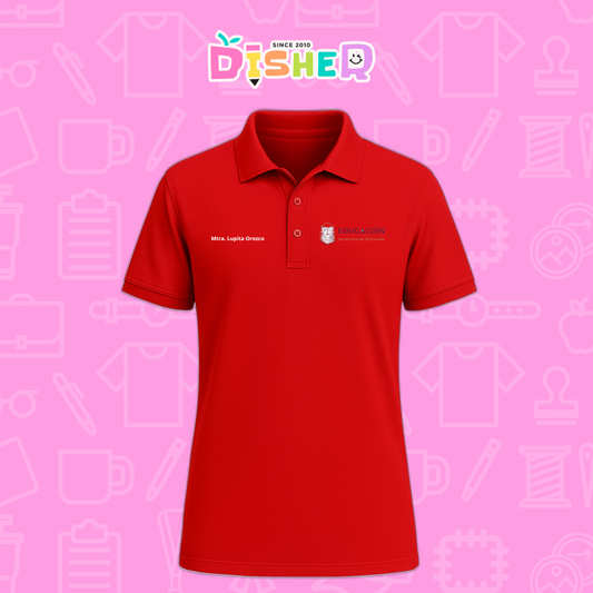 PBD-C-0096: Polo Bordada Dry Fit Caballero I Educación