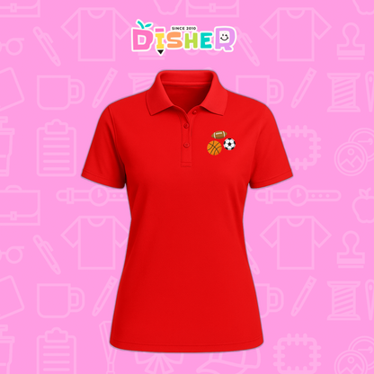 PBD-D-060: Polo Bordada Dry Fit Dama I Deportes