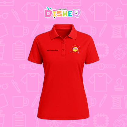 PBD-D-051: Polo Bordada Dry Fit Dama I Solecito
