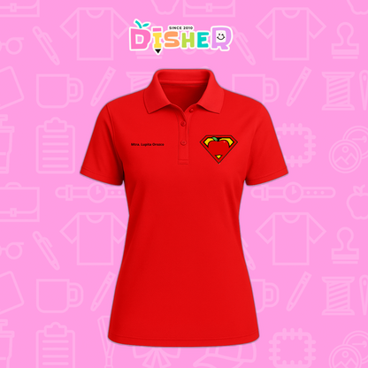 PBD-D-089: Polo Bordada Dry Fit Dama I Super Maestro