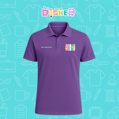 PBD-C-0055: Polo Bordada Dry Fit Caballero I Libros