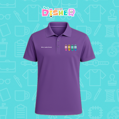 PBD-C-0045: Polo Bordada Dry Fit Caballero I  Crayolas pastel