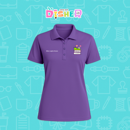 PBD-D-004 : Polo Bordada Dry Fit Dama I Gusanito libros