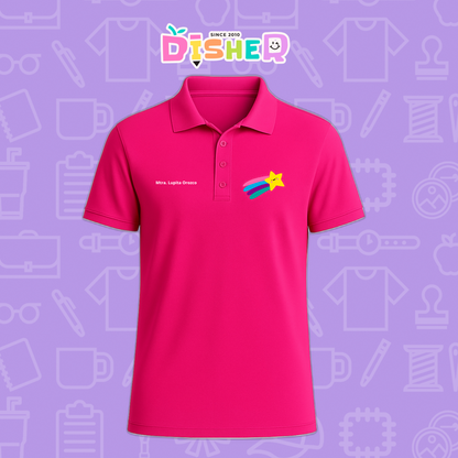 PBD-C-0019: Polo Bordada Dry Fit Caballero I Estrella fugaz
