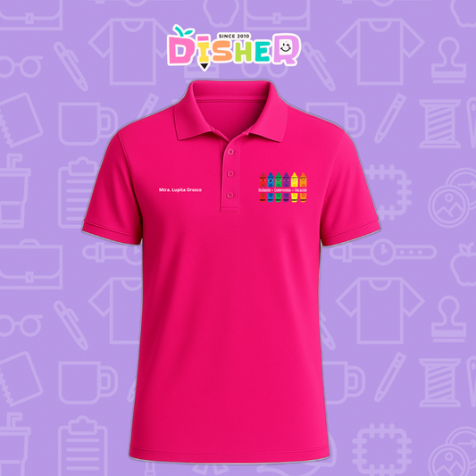PBD-C-0063: Polo Bordada Dry Fit Caballero I  Crayolitas emociones