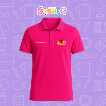 PBD-C-001: Polo Bordada Dry Fit Caballero I Manzana lápiz