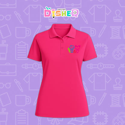 PBD-D-062: Polo Bordada Dry Fit Dama I Niños trazos
