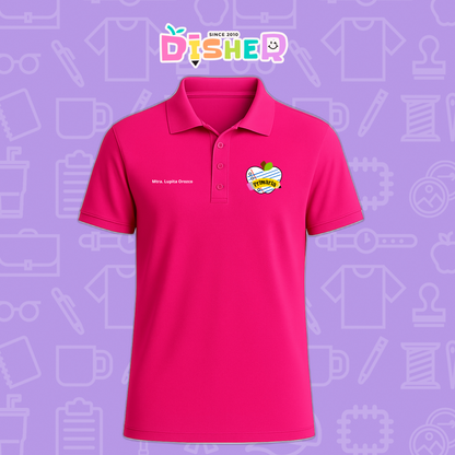PBD-C-0093: Polo Bordada Dry Fit Caballero I Corazón papel primaria