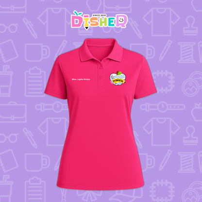 PBD-D-093: Polo Bordada Dry Fit Dama I Corazón papel primaria