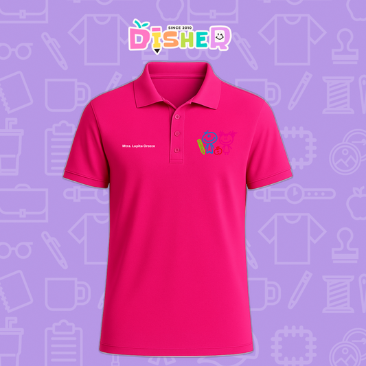 PBD-C-0062: Polo Bordada Dry Fit Caballero I  Niños trazos