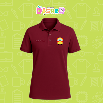 PBD-C-0035: Polo Bordada Dry Fit Caballero I Smile bus
