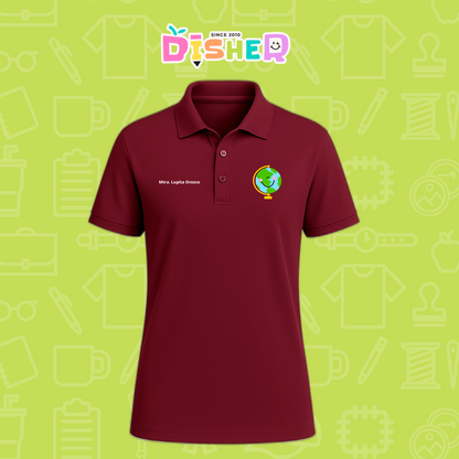 PBD-C-0034: Polo Bordada Dry Fit Caballero I Smile World