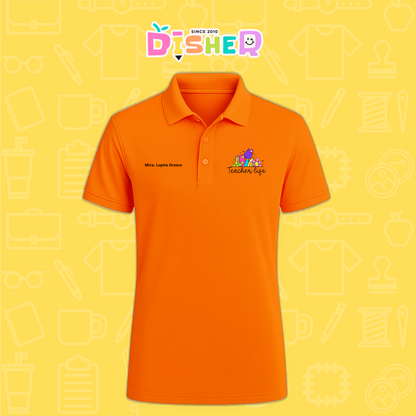 PBD-C-0039: Polo Bordada Dry Fit Caballero I Teacherlife