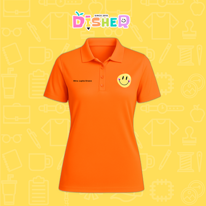 PBD-D-021: Polo Bordada Dry Fit Dama I Happy face