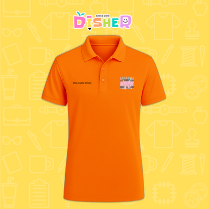 PBD-C-008: Polo Bordada Dry Fit Caballero I Crayones moño