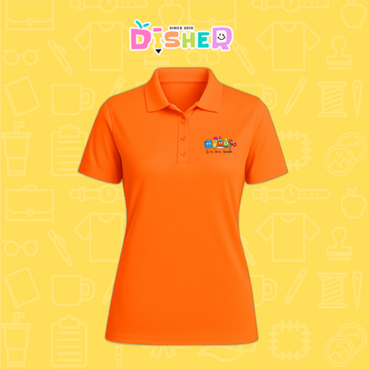 PBD-D-064: Polo Bordada Dry Fit Dama I Útiles felices