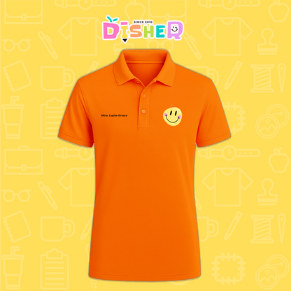 PBD-C-0021: Polo Bordada Dry Fit Caballero I Happy face