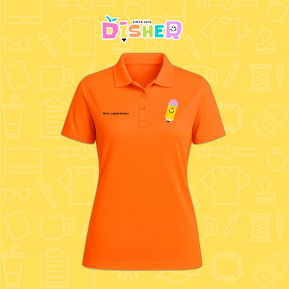 PBD-D-031: Polo Bordada Dry Fit Dama I Smile Pencil
