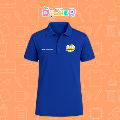 PBD-C-0093: Polo Bordada Dry Fit Caballero I Corazón papel primaria
