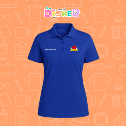 PBD-D-001 : Polo Bordada Dry Fit Dama I Manzana Lápiz