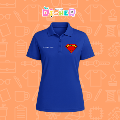 PBD-D-089: Polo Bordada Dry Fit Dama I Super Maestro