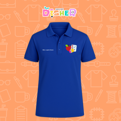 PBD-C-0088: Polo Bordada Dry Fit Caballero I Útiles manzana lápiz