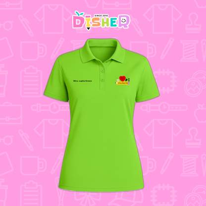 PBD-D-001 : Polo Bordada Dry Fit Dama I Manzana Lápiz