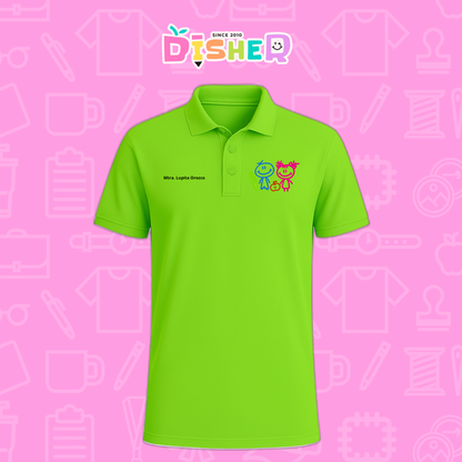 PBD-C-0062: Polo Bordada Dry Fit Caballero I  Niños trazos