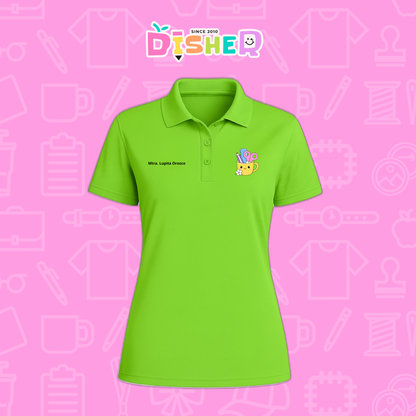 PBD-D-052: Polo Bordada Dry Fit Dama I Tacita útiles