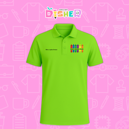 PBD-C-0063: Polo Bordada Dry Fit Caballero I  Crayolitas emociones