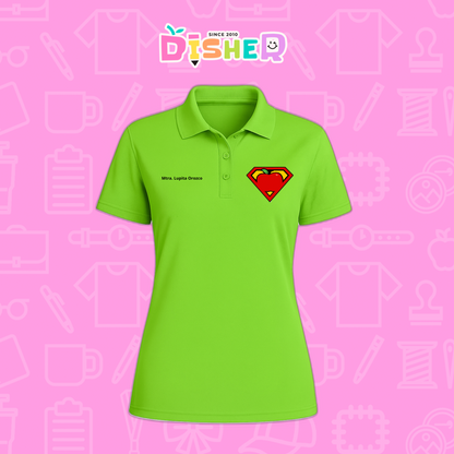 PBD-D-089: Polo Bordada Dry Fit Dama I Super Maestro