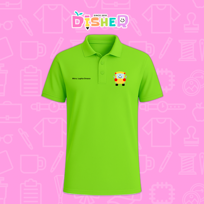 PBD-C-0035: Polo Bordada Dry Fit Caballero I Smile bus
