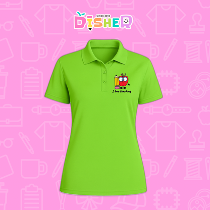 PBD-D-077: Polo Bordada Dry Fit Dama I Manzana lentes